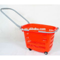 Hot sale supermarket shopping basket,plastic shopping baskets
